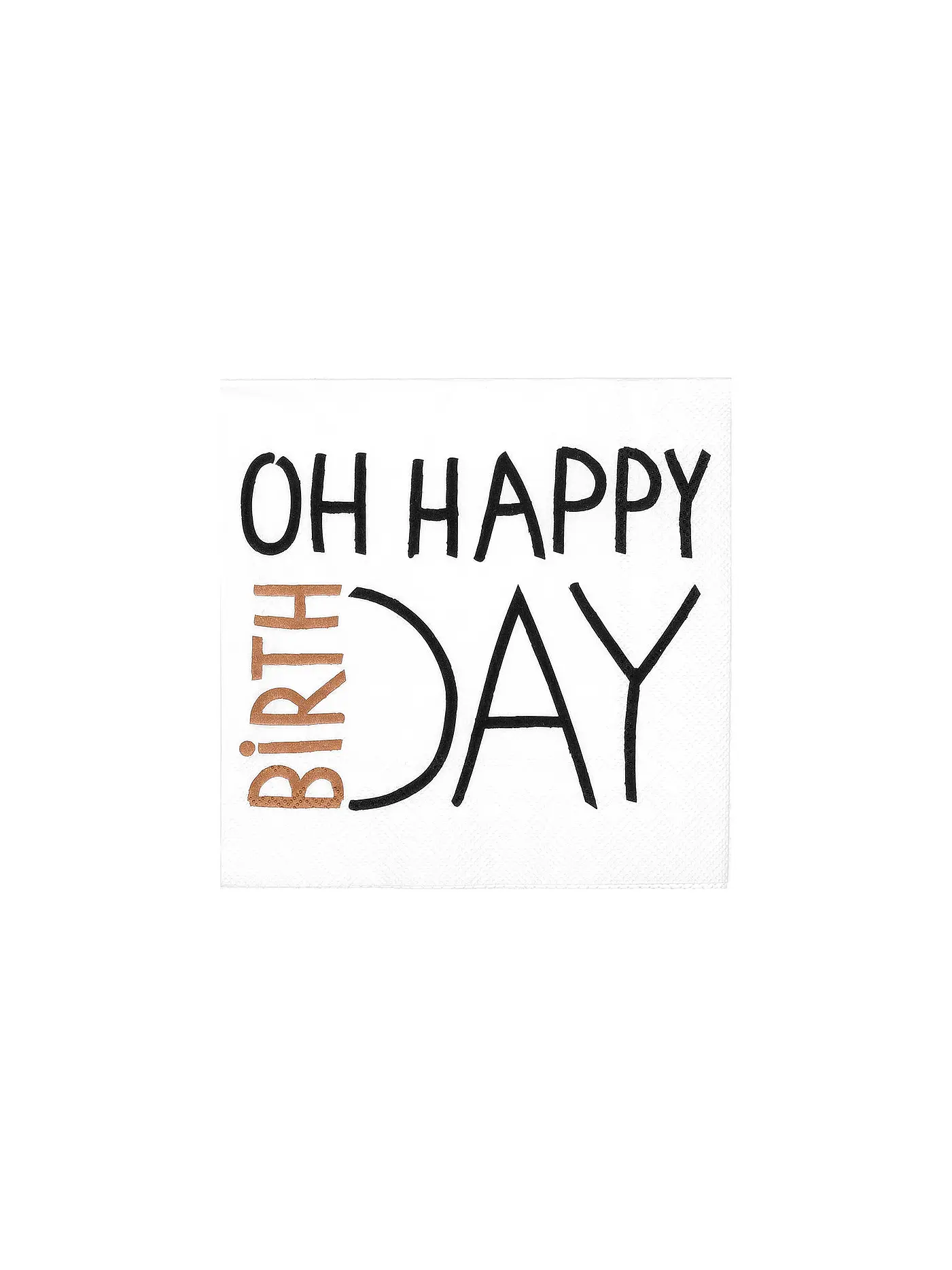 RAEDER | Lunch Servietten 33x33cm OH HAPPY BIRTHDAY | 